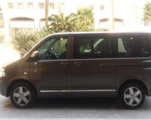 Transport vehicle for camping group transfers